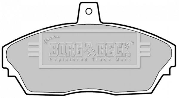 BORG & BECK stabdžių trinkelių rinkinys, diskinis stabdys BBP1629